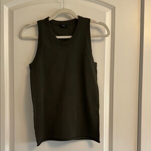 Dark Green Sleeveless Top